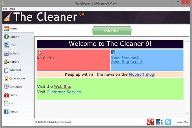 The Cleaner software