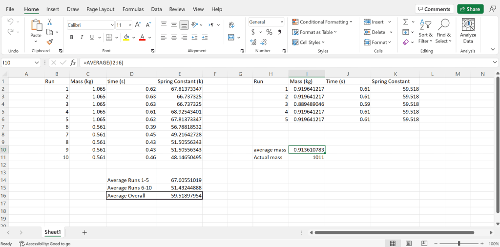 excel sheet