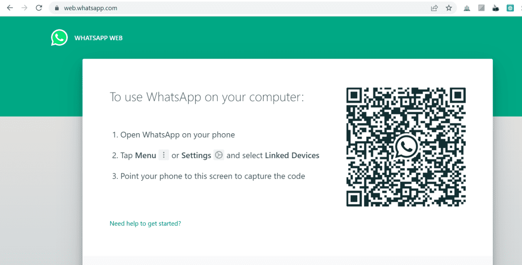 whatsapp web QR