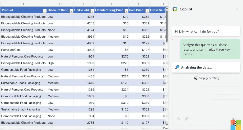 Copilot in Excel