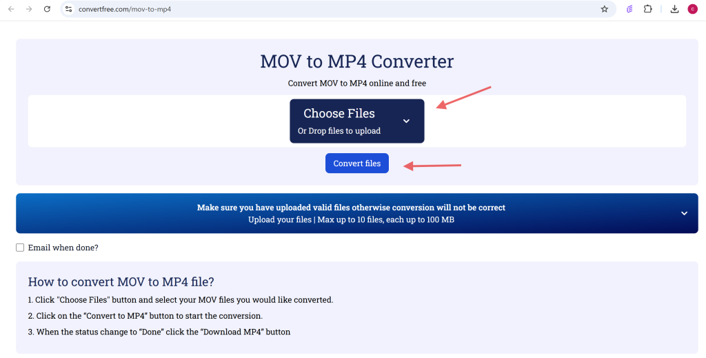 mov to mp4