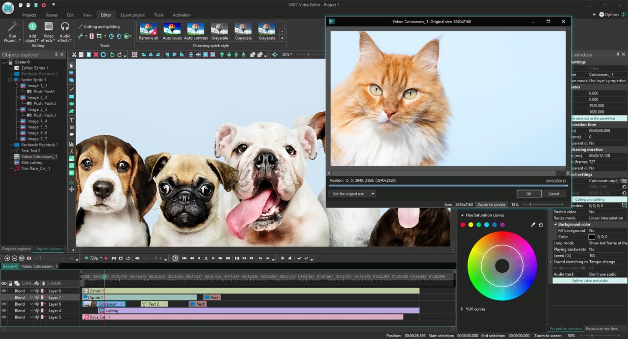 VSDC Free Video Editor interface screenshot 2