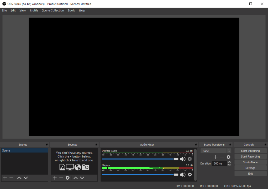 OBS Studio interface screenshot 1