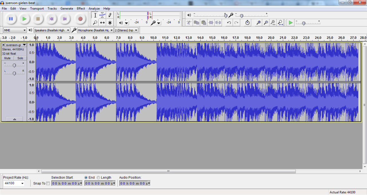 Audacity interface screenshot 2