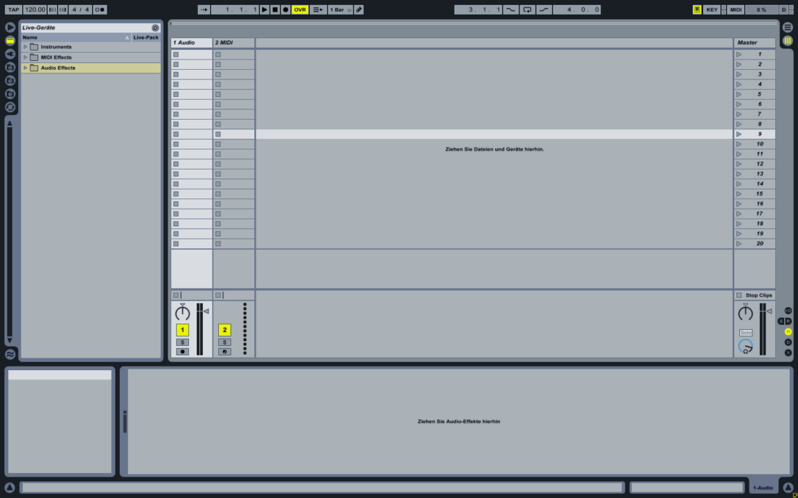 Ableton Live interface screenshot 1