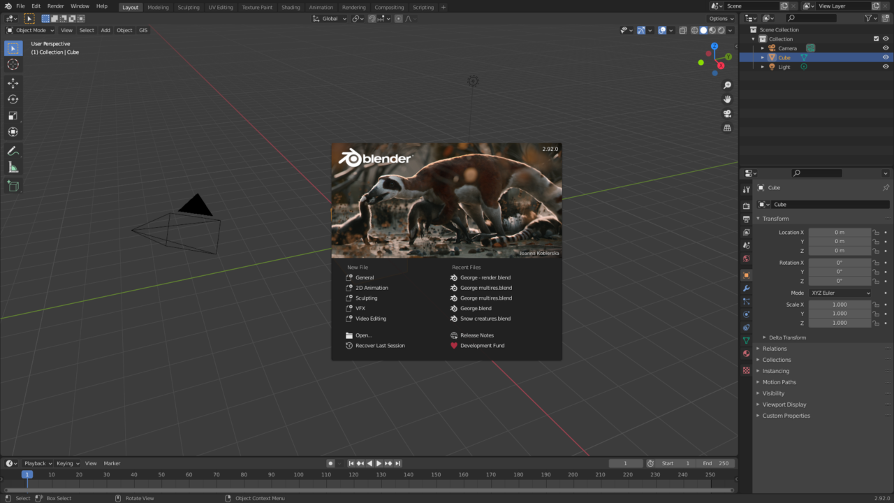 Blender interface screenshot 3