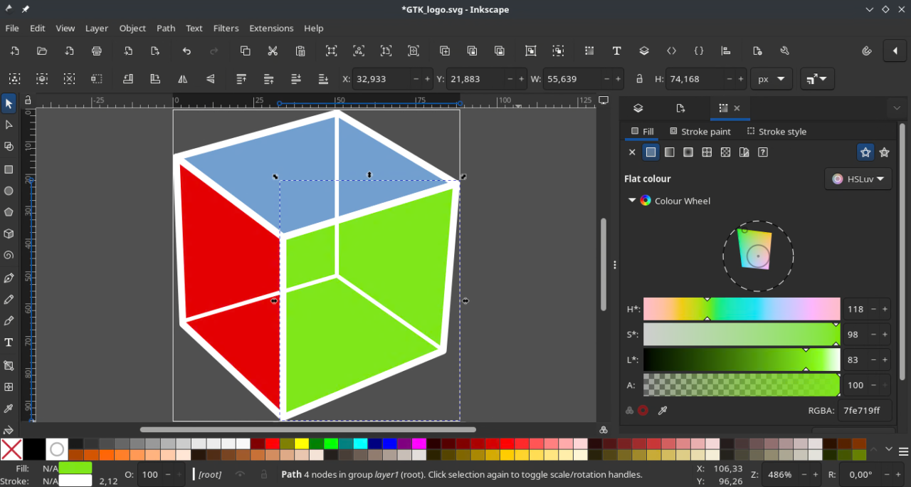 Inkscape interface screenshot 1