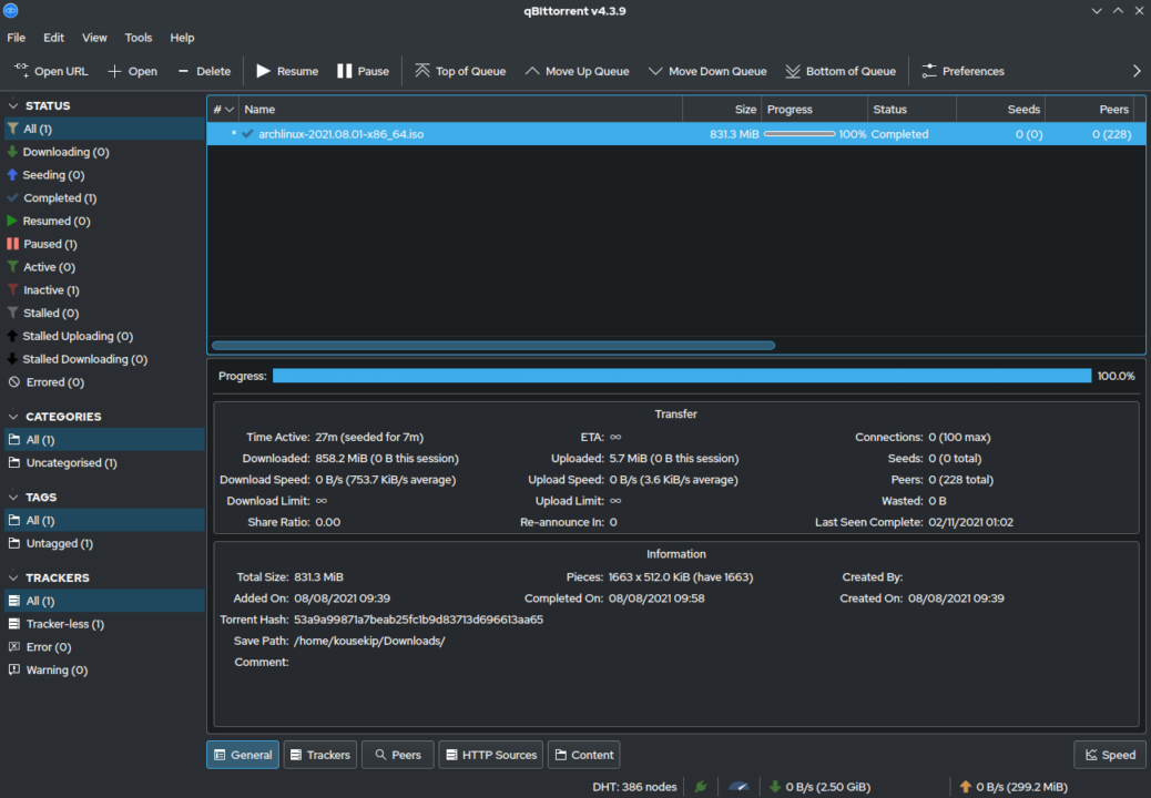 qBittorrent interface screenshot 2